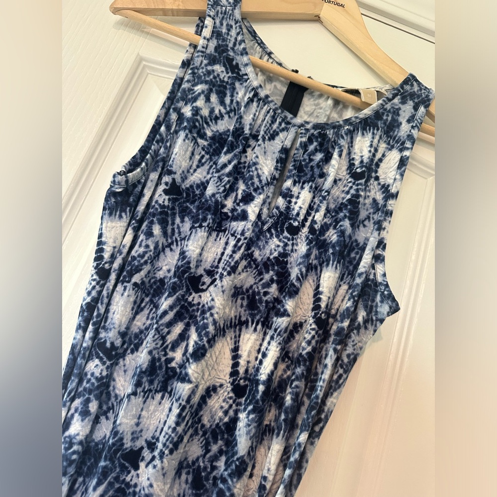 MICHAEL Michael Kors Blue and White Maxi Dress
